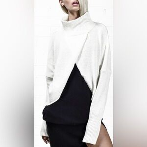 NEW ONE TEASPOON LE CRÈME REVERSIBLE KNIT SWEATER TOP IN IVORY SZ XS
